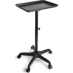 Salon Trolleys Hairdressing Trolley Cosmetic Trolley Hairdresser Work Trolley 50 kg (Black)