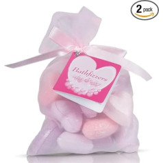Out of the blue 2 x 10 Heart Shaped Bath Bombs for More Romantic Bathroom
