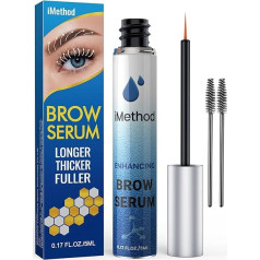 iMethod Eyebrow Growth Serum - Eyebrow Serum for Thicker Eyebrows in 4 Weeks, Eyebrow Growth Serum, Eye Brow Booster, Natural Eyebrow Enhancer 5 ml