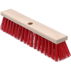 Agrarflora Elaston Street Broom 60 cm - Garden Broom Made of Beech Wood - Industrial Broom with Elaston Bristles - All-Purpose Broom with Strong Bristles - Elaston Broom for Coarse Dirt and Snow