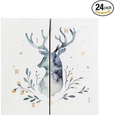 accentra Beauty Advent Calendar with 24 Make-Up & Cosmetic Products, Women's Make-Up Advent Calendar with Lipstick, Eyelashes, Nail Polish, Eyeshadow, Applicators and Much More, Christmas Beauty