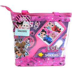 L.O.L. Surprise Tote Bag - Makeup Set for Children - Trendy and Colourful Bag with Makeup for Girls, Hair Bobbles, Rings and Other Accessories - Gift for Girls
