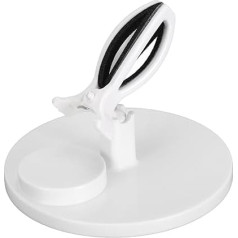 Nail Polish Bottle Holder, Spill Proof, Tilted Fingernail Polish Bottle Stand for Nail Organiser Display (White)