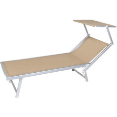 VERDELOOK 780/54S Bed Metal Fabric Sand 186_x_61_x_38_cm