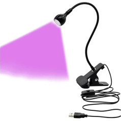 LED UV Black Light USB High Energy UV Curing Lamp, 365nm, 385nm, 395nm, 405nm for Circuit Repair, Welding, PCB, Fast Curing, Bonding for Resin Curing ( Color : 1 UK , Size : 395