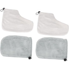 2 Pairs Gloves Foot Covers Paraffin Wax Warm Paraffin Glove Foot Cover Wax Paraffin Therapy Glove Spa Liner Insulation Cotton Boots