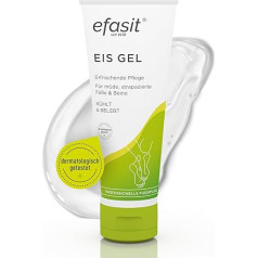 efasit Ice Gel - Feet Cool with Ice Gel, Cooling Foot Cream for Tired Legs, Revitalised with Menthol, Grapefruit Extract and Activating Fragrance, 75 ml