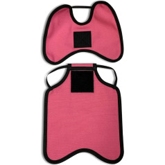 Hen Saver Schürze für Junggesellinnenabschied, einzelner Riemen, abnehmbarer Schulterschutz, Größe L, Rosa