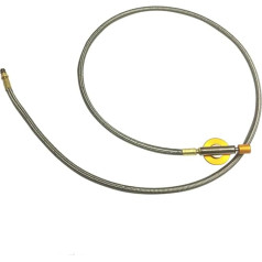 Happyyami Split Type Camping Burner Cable Durable Universal Stove Connection for Gas Oven Ideal for Gas Camping Stoves and Tepro Gas Grill Replacement Parts Includes Hose Pipette