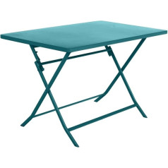 Hespéride - Greensboro Rectangular Folding Garden Table Teal - 4 Seats - Blue Duck