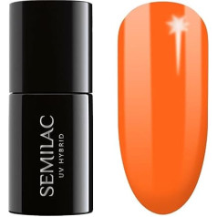 Semilac UV Nail Polish Hybrid 433 Supporting Orange 7 ml Collection Even Better Together