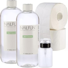 2 Litre Nail Cleaner = 2000 ml + 1000 Cellulose Pads + 1x Pump Bottle (Empty)