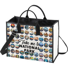 WZMPA Kosmetiktasche mit Reißverschluss, Motiv: US-Nationalparks, Reisegeschenk, 