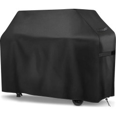 GARPROVM BBQ Cover Waterproof 420D Heavy Duty Oxford Fabric Windproof Tear Resistant BBQ Cover with Storage Bag for Weber, Brinkmann, Char Broil etc (152x71x111cm)