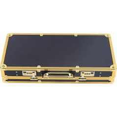 Stylist Barber Carry Bag Combs Tools Organiser Hairdressing Salon Case Lock Portable Hairdressing Bag for Hairdresser Hair Trimmer, Scissors, Trimmer, Hairdressing Supplies (Gold)