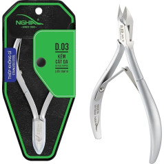 NGHIA D-03 Cuticle Nippers Stainless Steel Double Spring Blade 7 mm