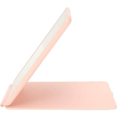 Verdant Touch Tragbarer LED-beleuchteter Spiegel, faltbar, wiederaufladbar, beleuchteter Make-up-Spiegel, 3 Farbmodi, tragbare LED, Rosa