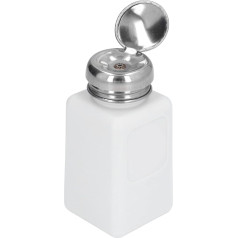 200ml Solvent Dispenser, ESD Safe Anti-Static Dispenser Bottle, Practical and Durable Acetone Pump Dispenser for Nail Polish and Makeup Remover (White)