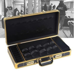 Large Hairdressing Salon Stylist with Case, Portable Tool Box with Code Lock, Hairdressing Salon Tool Organiser Barber Tool Travel Organiser Case for Hair Trimmers, Trimmers, Scissors, Combs