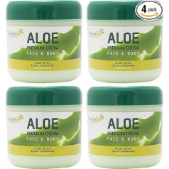 BURI 4 x 300 ml Tabaibaloe Aloe Vera Premium Cream Face & Body Face Body Cream