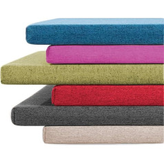 Bench Seat Cushion 2 3 Seater Indoor Outdoor,90/100/120cm Long Bench Chair Cushions for Garden Swing Patio Dining Kitchen (120 * 30 * 5cm,Black)