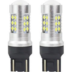 Led spuldzes canbus 3030 24smd t20 7443 w21/5w balta 12v 24v -02126