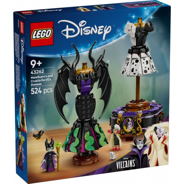 Lego Disney bloki 43262 diabolīna un cruella de mon kleitas