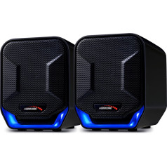 Datora skaļruņi 6W USB Blue&Black AC865 B