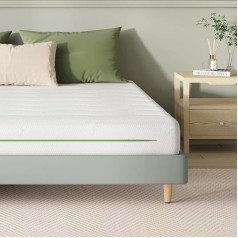 Novilla Matratze 90x190cm H2&H3 Kaltschaummatratze 7 Zonen Schaumstoff Rollmatratze Bambusfasern Atmungsaktiv Oeko-Tex 14cm