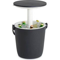 Keter Cool Box Anthracite 16 Litres Picnic Cocktail Table Garden Table