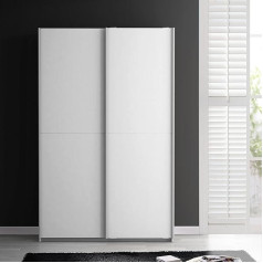 Forte Ohio multi-purpose cabinet, wood, white, 120 x 42 x 190.50 cm