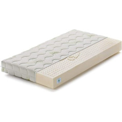 Marcapiuma - Cot Mattress 70 x 140 cm Height 12 cm - Teddy - Children's Mattress 100% Latex Removable Aloe Vera Cover Against Mites Washable at 60° Hypoallergenic and Breathable - 100% Made in Italy
