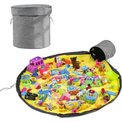 Dzozo Toy Storage Bag with Drawstring Play Mat Toy Storage Bag for Kids 150cm Portable Tidy Organizer Drawstring Bag for Home Outdoor