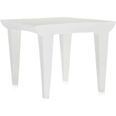 Kartell Bubble Club Opaque 608060 Side Table 51.5 x 41.5 x 51.5 cm Coloured Polyethylene, Zinc White