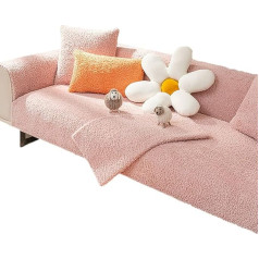 Yydswtw Sofa Covers Anti Pet Hair Covers All Seasons Super Practical And Non-Slip Sold Single/Not Set 90×240cm(35.43×94.49in) Pink