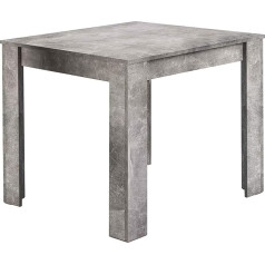 Byliving Nepal Dining Table, Modern Kitchen Table in Concrete Look, Space-Saving Table, 80 x 80 cm, Height 75 cm