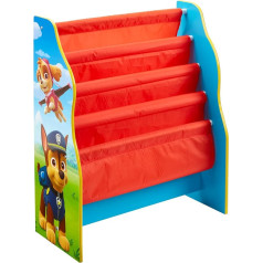 Paw Patrol Kids Sling Bookcase - Bedroom Storage by HelloHome - Everest, Chase, Marshall, Skye, Rocky
