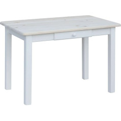 K Koma Dining Table Kitchen Table Solid Pine Restaurant with Drawer Manufacturer New Untreated (60 x 110)