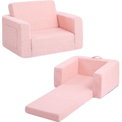 Yotating 2-in-1 Kids Sofa Chair, Convertible Toddler Chair from the Kids Sofa Chair Clumps Kids Play Sofa with Side Pockets Arms Chair for Girls or Boys