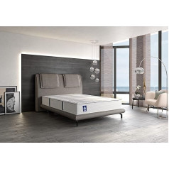 Irisette Rügen 1.000 Barrel Pocket Spring Mattress, Reversible Mattress with 7 Zones, Hardness Level 4, 100 x 200 cm, Oeko-Tex Certified, Produced according to German Quality Standard