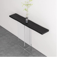 Generic Sofa Back Shelf Table, Console Sofa Table, Narrow Entrance Table, Solid Wood Desktop Modern Style, Decorative Long Casing, Acrylic Table Leg Side Table, Entryway, Hallway,