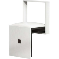 Uiilo Foldable Wall Stool Wall Mounted 7 cm Ultra Thin Folding Chair Suitable for Entrance Areas Wall Folding Chair (B)