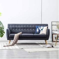 Zeyuan 3-Seater Sofa Fabric Cover, Sofa Bed, Sofa Bed, Couch with Sleep Function, Sofa Bed, Sofas & Couches, Sofa Bed, 172 x 70 x 82 cm, Dark Grey