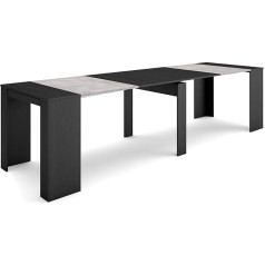 Skraut Home Extendable Table, Multifunctional Extendable Table, 300 cm, For 14 Guests, Dining Room Tables, Modern Style, Cement