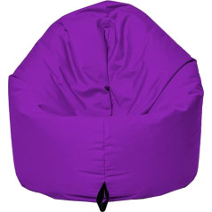 Mb Millindabag 2-in-1 Bean Bag for Children, Teenagers and Adults, Beanbag Armchair Cushion, Indoor & Outdoor, Gaming Suitable & Already Filled Seat Cushion, Floor Cushion (Purple, Diameter: 125 cm)