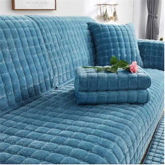 DIVONU Flannel Sofa Slipcovers, Couch Covers - Non-Slip Quilted Versatile and Durable Thick Sofa Cover Thick Sofa Protector for L Shaped 1/2/3/4 Seater Sofas