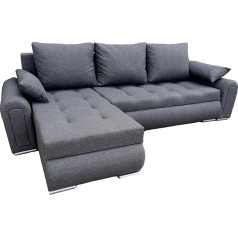 Generic Relax Corner Sofa with Sleep Function Grey