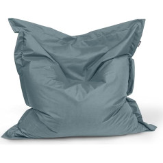 Bubibag Bean Bag Rectangular Floor Cushion 180 x 145 cm in 32 Different Colours Bean Bag for Indoor and Outdoor Use (Anthracite)