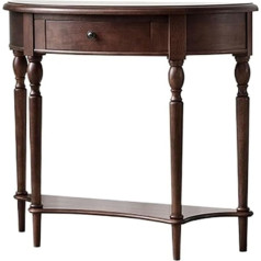 GLigeT Console Table with Drawers - Solid Wood Entrance Table with Storage Space, Small Wooden Console Tables for the Entrance Area, Entrance Table for the Hallway, Sofa Table Entrance Table