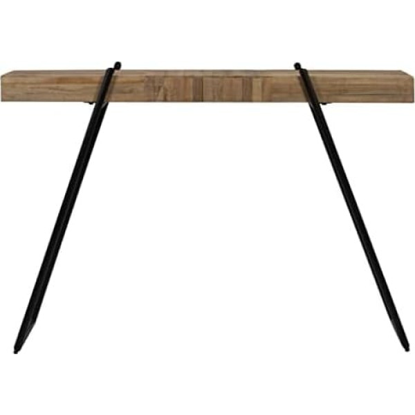 Ckioict Coffee Table Bedside Table Sofa Side Table Console Table Recycled Teak 120 x 35 x 81 cm for Living Room Bedroom Hallway